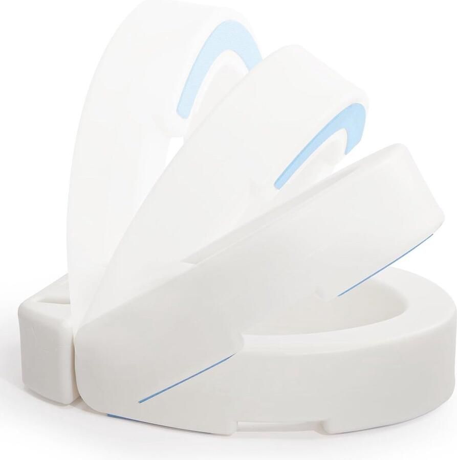 Verhoogde Toiletbril 10 cm Wc-zitverhoging voor Senioren en Personen met Beperkte Mobiliteit