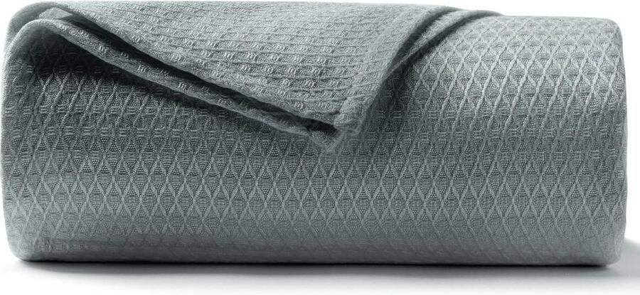 Verkoelende deken bamboe beddengoed zomer dunne zomerdeken lichte sprei donkergrijs 150 x 200 cm voor mensen in bed