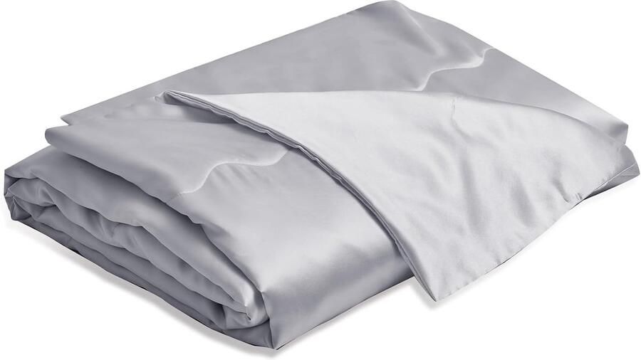 Verkoelende Satijnen Deken 200 x 200 cm Luxe Zomerdeken voor Bed Bank en Reizen