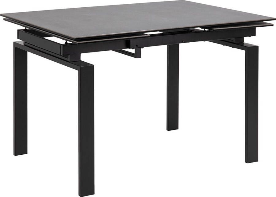 SMUK Verlengbare Eettafel 120-200 cm Lavender Keramiek Zwart