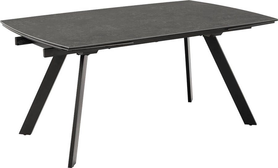 SMUK Verlengbare Eettafel 160-240 cm Esmee Keramiek Zwart
