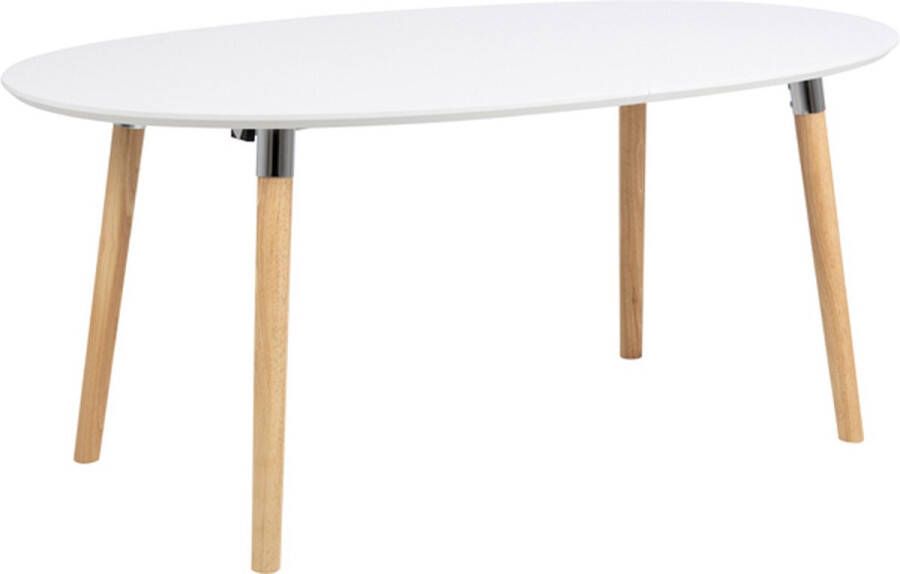 SMUK Verlengbare Eettafel 170-270 cm Poppy Wit