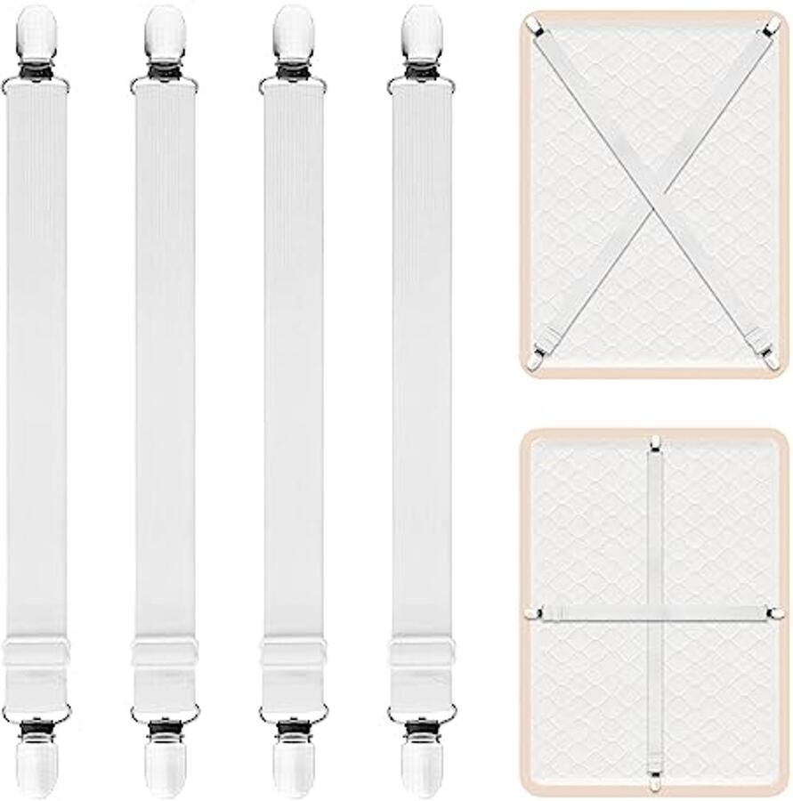 Verstelbare Lakenclips voor Bed Kwalitatieve Elastische Hoekriemen voor Lakens