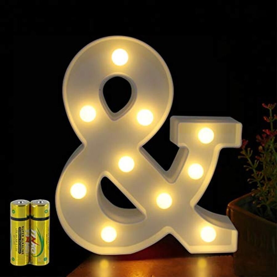 Verlichte Letters LED Alphabet Lamp Nachtlampje voor Feestdecoratie en Kinderkamers