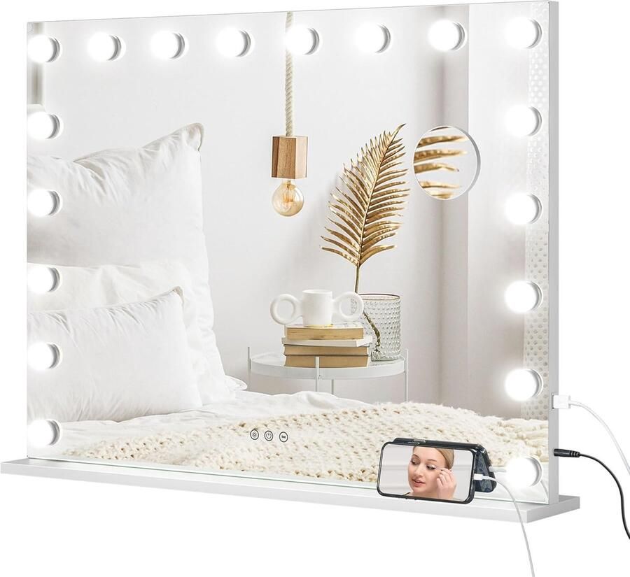 Dimbare LED Bureaulamp met Gebarenbesturing en USB-C Extra Brede Dubbele Kop en Oogbescherming Ideaal voor Thuiswerk - Foto 2