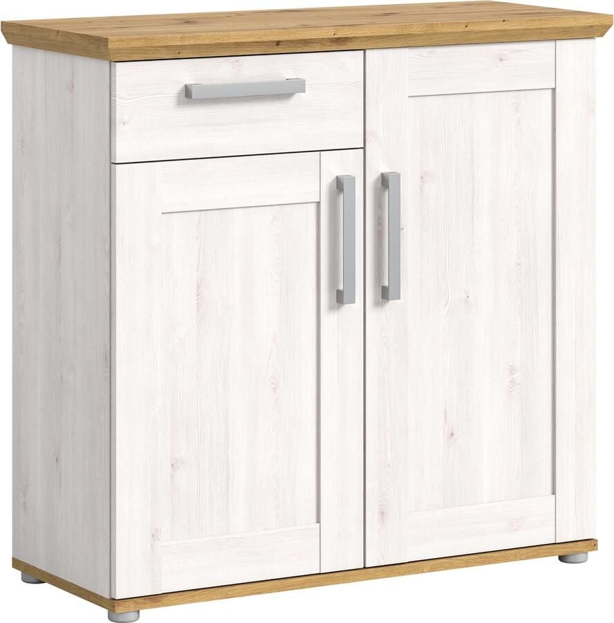 Rootz Living Rootz Verona Ladekast Dressoirkast Verona Dressoir Systeemontwerp Sibiu Lariks Nb. Ambachtelijk eiken Nb. 95 cm x 92 cm x 39 cm