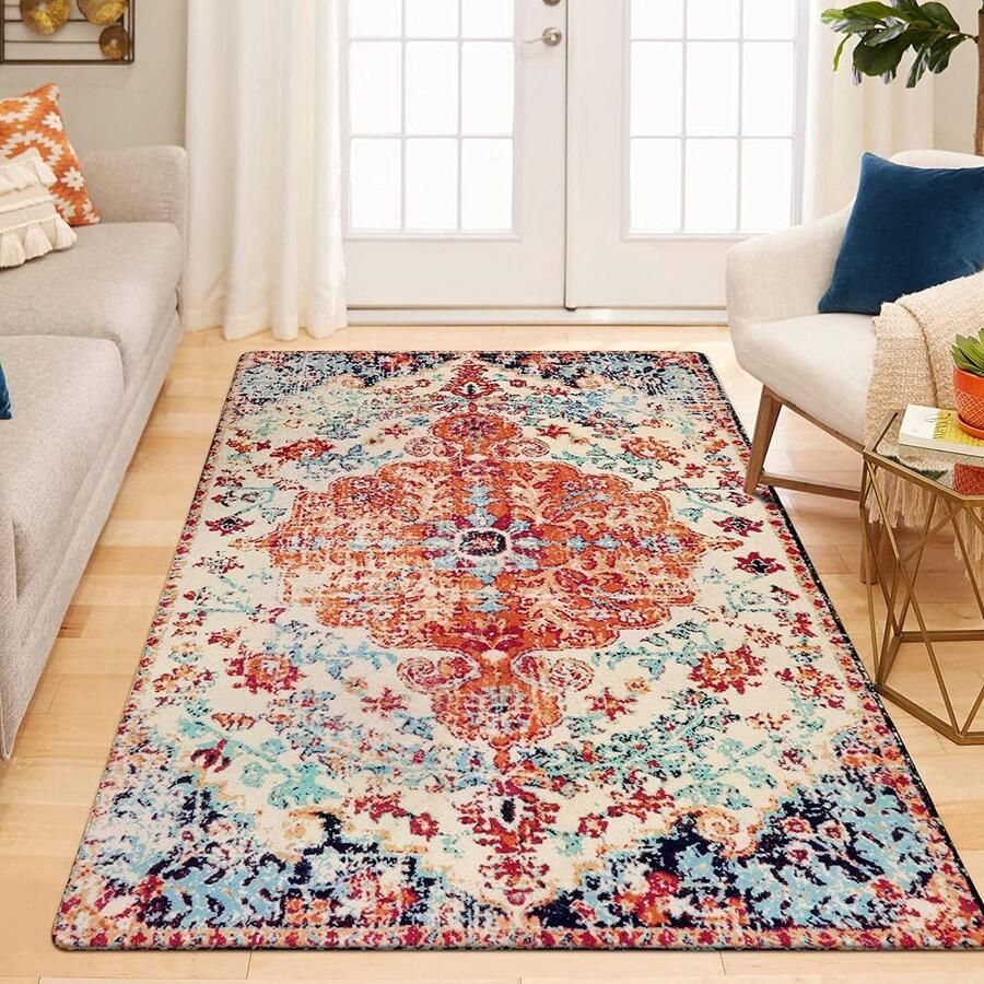 Verontruste Vloerkleden voor Woonkamer Antislip en Wasbaar 1 stuk 120 x 180 cm