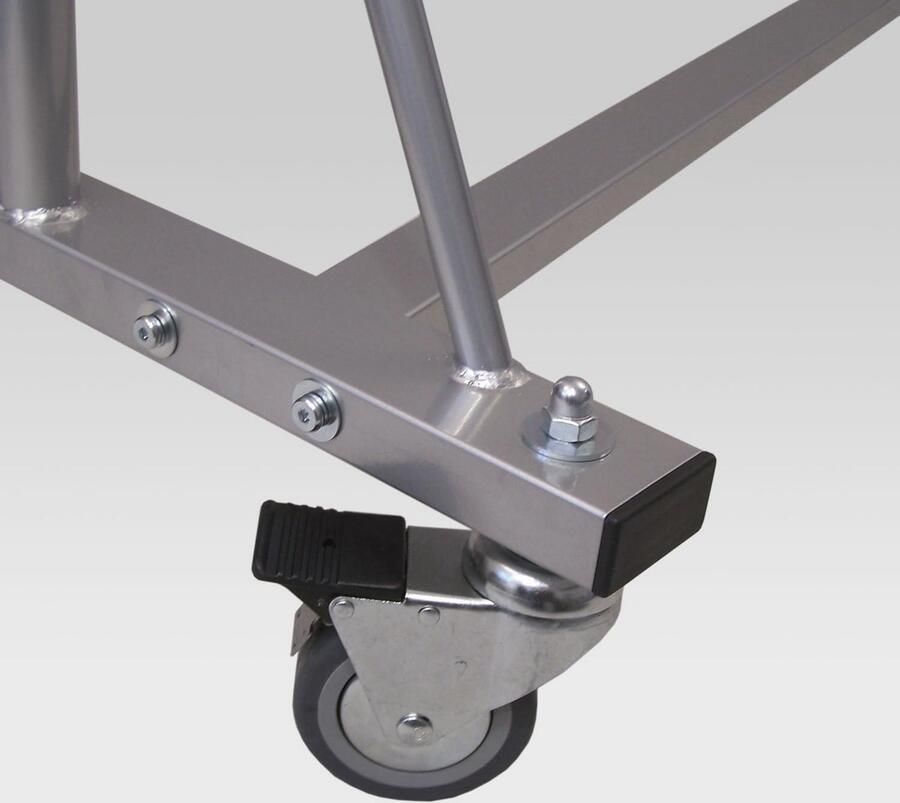 Verrijdbaar kledingrek voor professioneel gebruik 100cm 160kg capaciteit