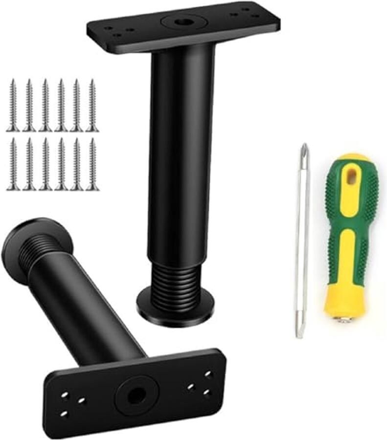 Verstelbaar Bedframe met Steunpoten Hoogte Verstelbare meubelverhoging voor Bed Kast en Bank (18-34 cm)