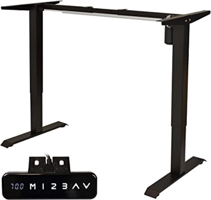 Verstelbaar Elektrisch Bureau Hoogte Verstelbare Kantoortafel (175 x 80 cm Donkergrijs)