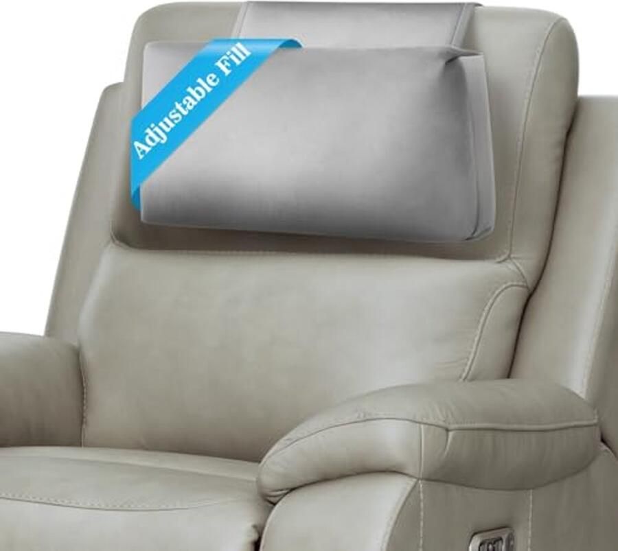 Verstelbaar Hoofdsteunkussen voor Comfort en Pijnverlichting – Antislip Fluwelen Kussen voor Fauteuil Bank Stoel