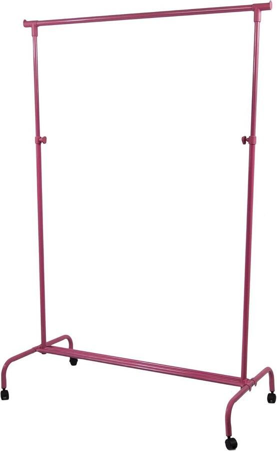 Verstelbaar kledingrek veelzijdig en stevig 1 stuk roze