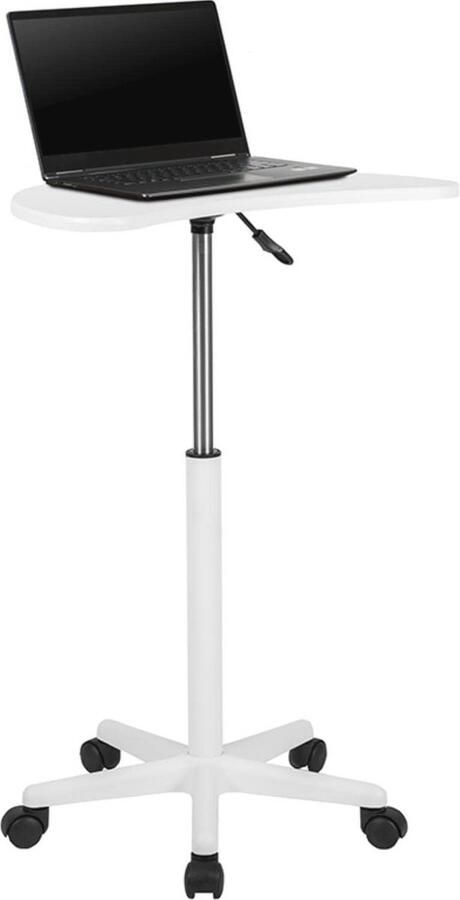 Verstelbaar Laptopbureau met Wielen – Compact en Modern Design voor Thuis en Kantoor