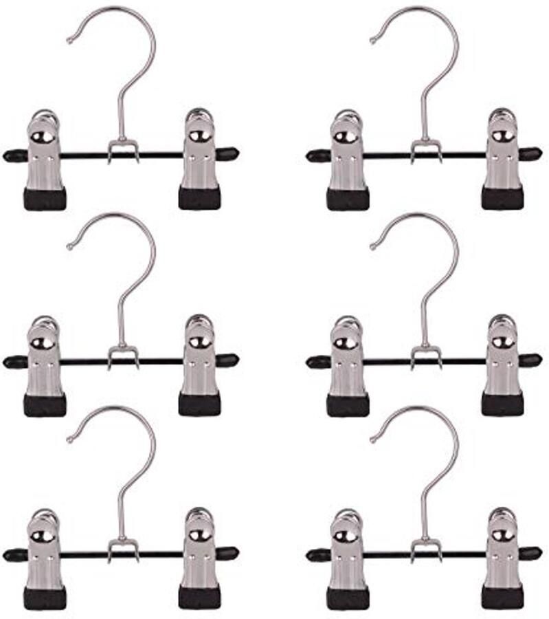 Verstelbaar Roestvrij Staal Schoenrek en Broek Folder Multi-functionele Draagbare Hanger Set van 6