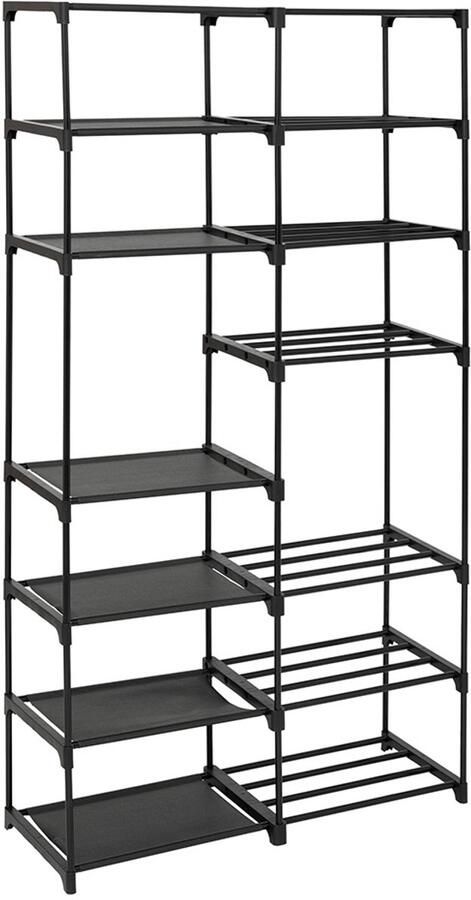 Verstelbaar Schoenenrek Melun Zwart