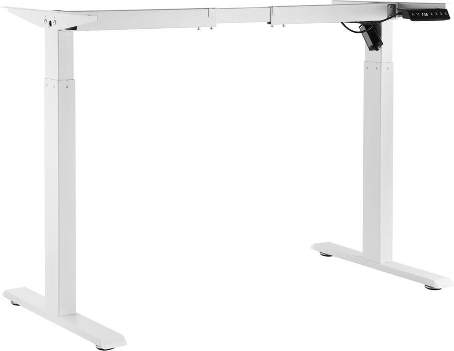 Verstelbaar Staand Bureau Frame – Hoogte Verstelbaar van 70 cm tot 117 cm en Lengte Verstelbaar van 95 cm tot 158 cm – Elektrische Staand Bureau Poten voor Computer – Ergonomische DIY Werkstation Basis voor Thuis en Kantoor