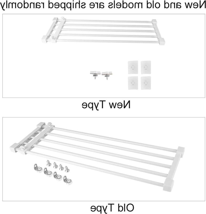 Verstelbaar telescopisch garderobesysteem rek rekscheider voor kledingkast doe-het-zelf plankscheider keuken slaapkamer badkamer 732 ~ 128 cm