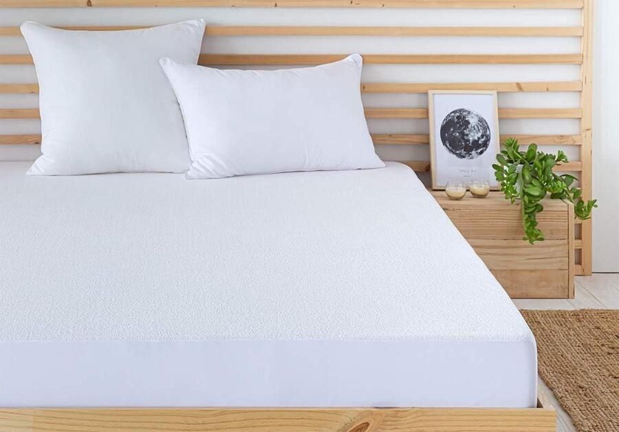 Verstelbare badstof matrasbeschermer waterdicht en ademend alle maten bed 140 x 190 200 cm matrasbeschermer 140x200