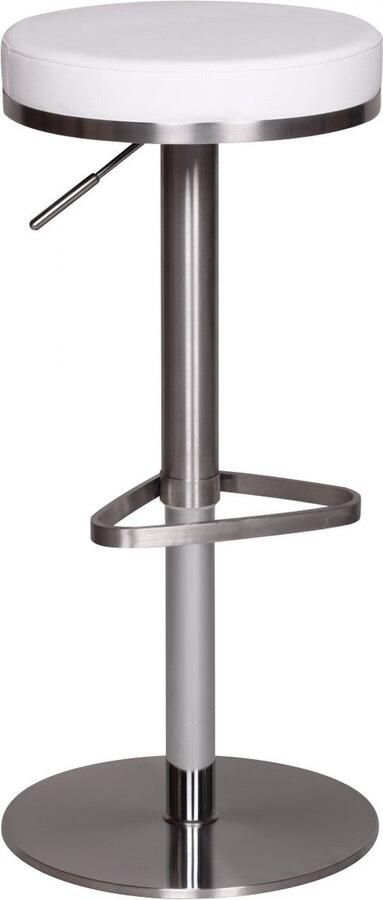 Rootz Living Rootz Verstelbare Barkruk Moderne Kruk In Hoogte Verstelbare Kruk Roestvrij Staal Comfortabele Zitplaats 57cm x 36cm x 82cm