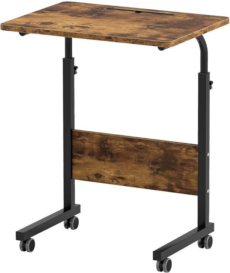 Verstelbare Bijzettafel Multifunctioneel 1 stuk MDF en metaal 60 x 40 cm