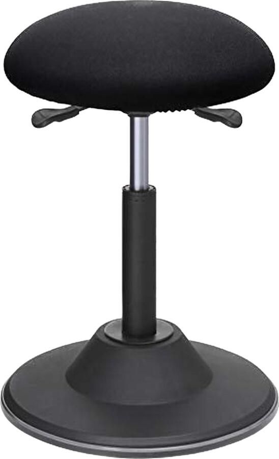 Verstelbare Bureaukruk Ergonomische Werkkruk 360° Draaibare kruk Zwart