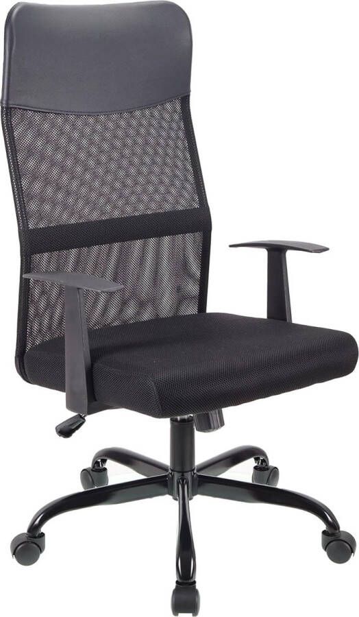 T-THREE. Adjustable High Back Office Chair Ergonomic Mesh Swivel Chair Office Chair Desk Chair Headrest and Lumbar Support Height Adjustable 360° Swivel Rocker Function