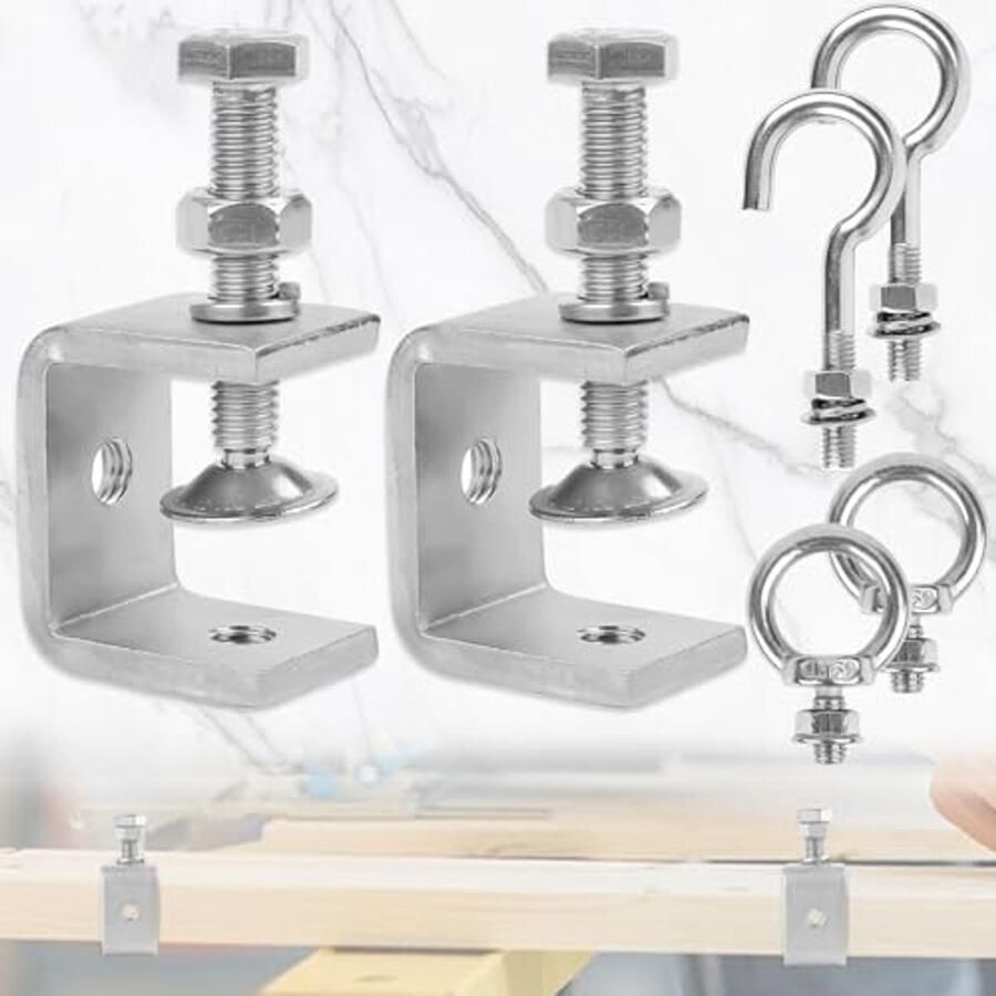 Verstelbare C-Klem met Roestvrijstalen Bevestigingsmaterialen Ideaal voor Bouw en Timmerwerk