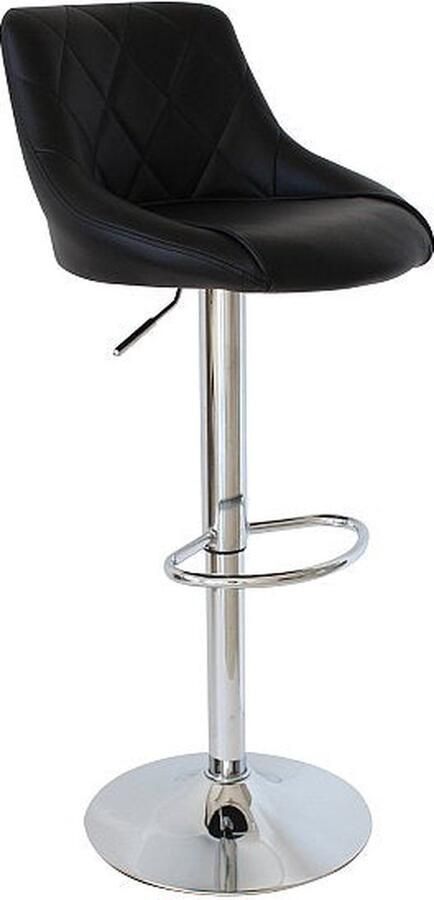 Rootz Living Rootz Verstelbare Draaibare Barkruk Tegenkruk Roterende Stoel Comfortabel Kunstleer Gemakkelijke Hoogteverstelling Stevige Chromen Basis 84-106cm x 35cm x 38cm