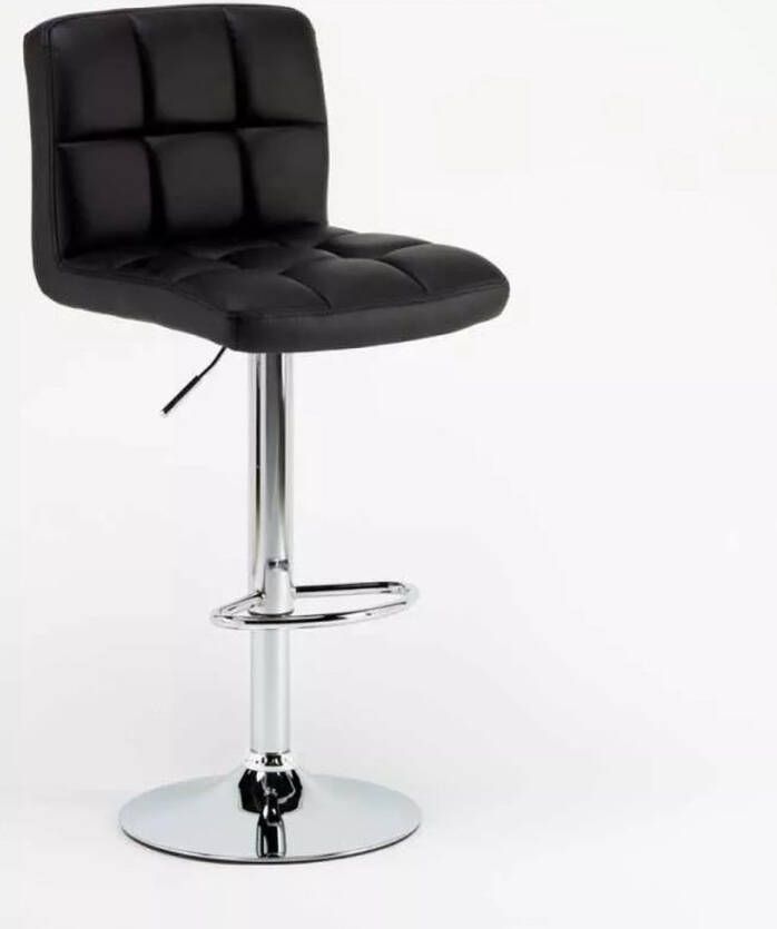 Verstelbare Draaibare Kruk Met Rugleuning En Voetensteun