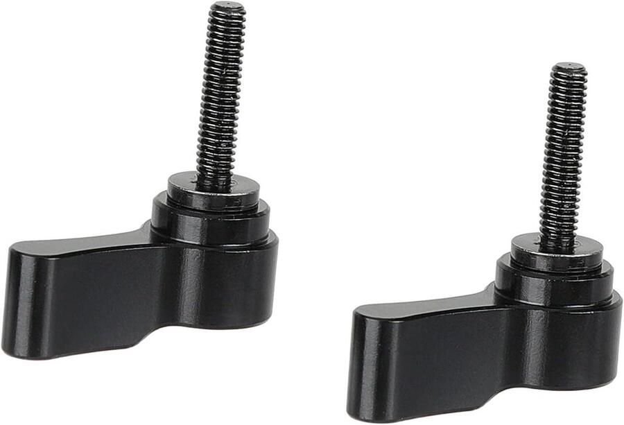 Verstelbare Duimschroef met Draaiknop Set van 2 Stuks Zwart M4 (18mm) Knop voor Camera-accessoires