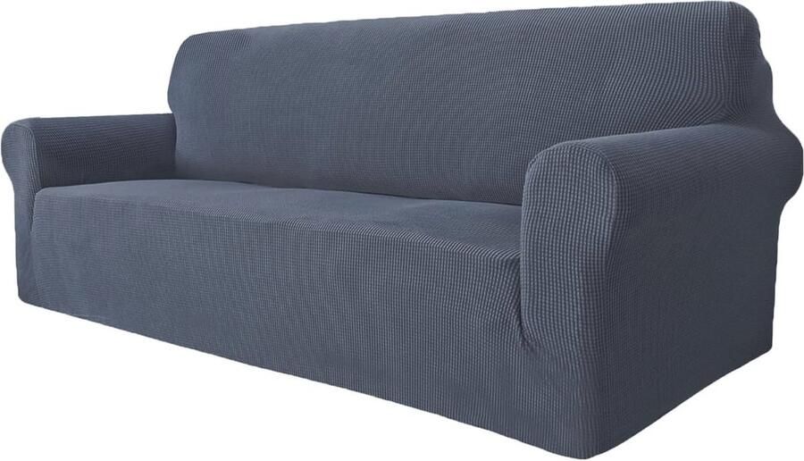 Verstelbare Elastische Bankhoes 3-zits met Armleuningen – Bescherming tegen Vlekken en Dierenharen Wasbaar en Ondersteund