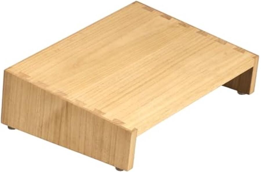 Verstelbare Ergonomische Voetenbank voor Onder Tafel Draagbaar Houten Voetensteun voor Betere Houding