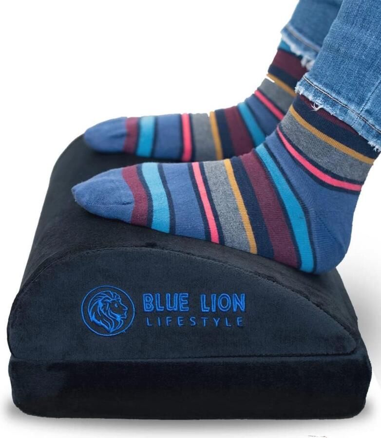 Verstelbare Ergonomische Voetensteun Verbeter je Zithouding Thuis of op Kantoor Ideaal Voetenkussen voor Onder Bureau Hoogte Verstelbaar van 5 tot 10 cm