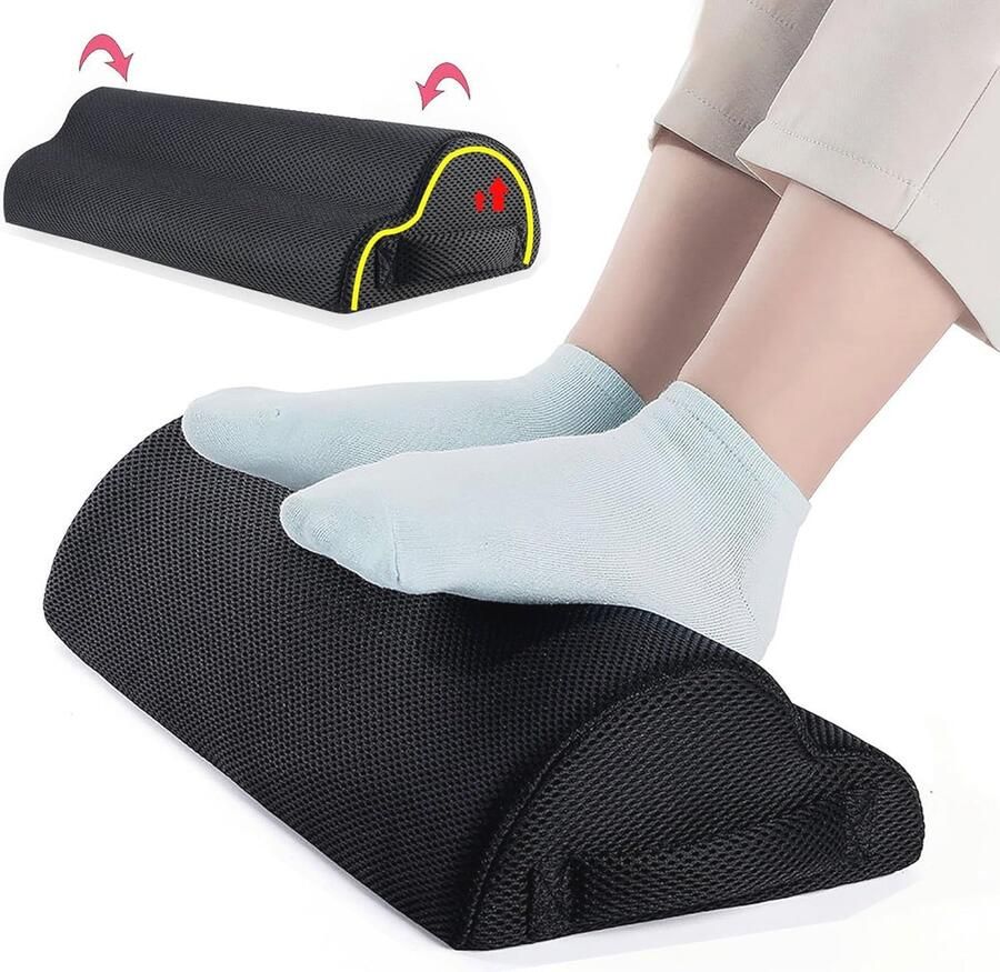 Verstelbare Ergonomische Voetsteun voor Kantoor en Thuis Antislip Voetkussen voor Onder Bureau
