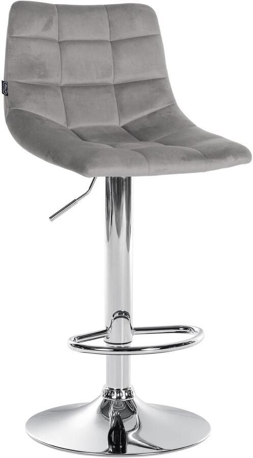 Verstelbare Fluwelen Barkruk Elegante Kruk 360° Draaibaar Comfort