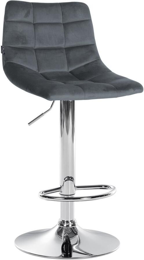 Verstelbare Fluwelen Barkruk Elegante Kruk 360° Draaibaar Comfort