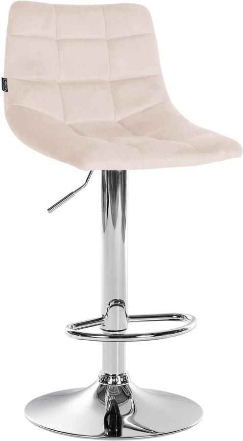 Verstelbare Fluwelen Barkruk Elegante Kruk 360° Draaibaar Comfort