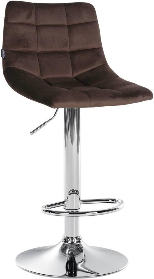 Verstelbare Fluwelen Barkruk Elegante Kruk 360° Draaibaar Comfort