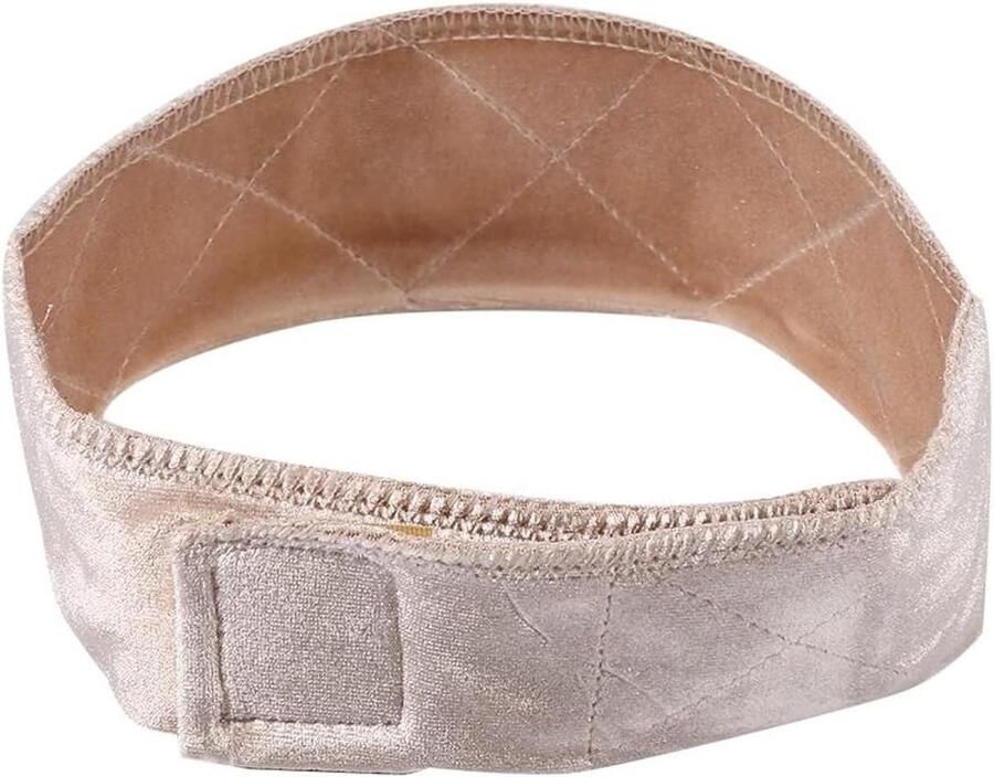 Verstelbare fluwelen Wig Grip Hoofdband Sport Hoofdband Haaraccessoires voor Vrouwen Beige