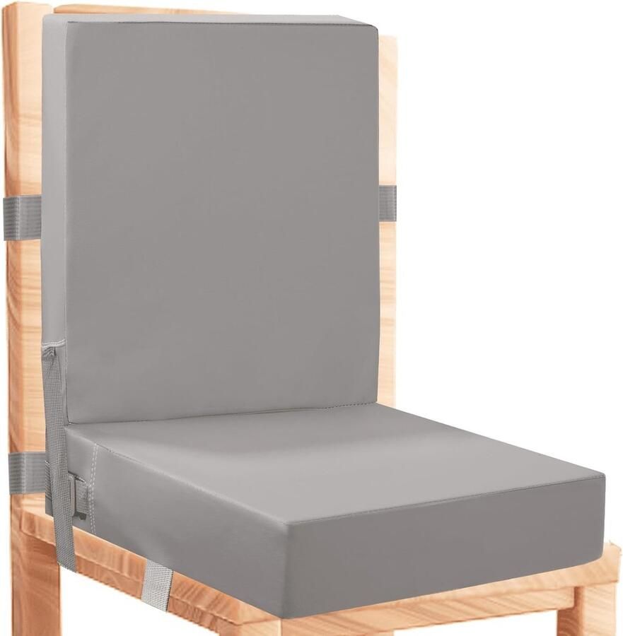 Verstelbare Kinderstoelverhoger voor Eettafel met Veiligheidsgordel en Antislipbasis