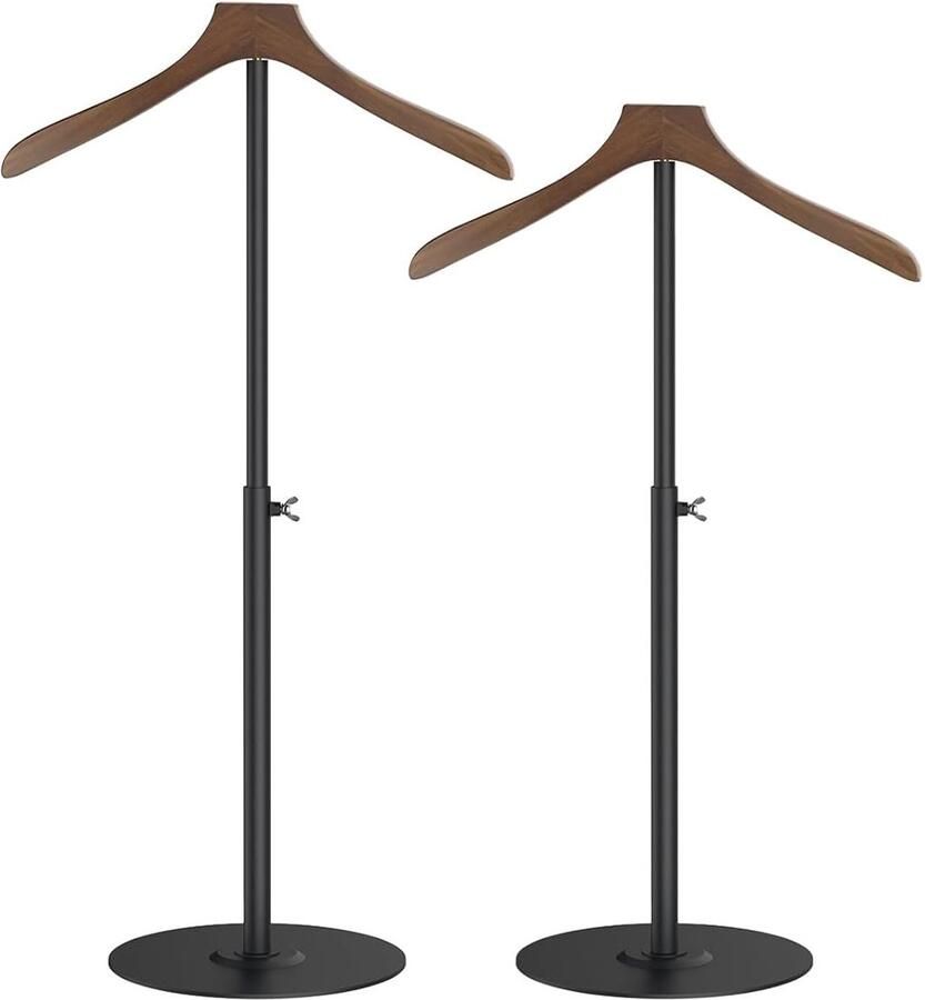 Verstelbare Kleding Display Rack Kledingrek voor Retail 2 Stuks Houten