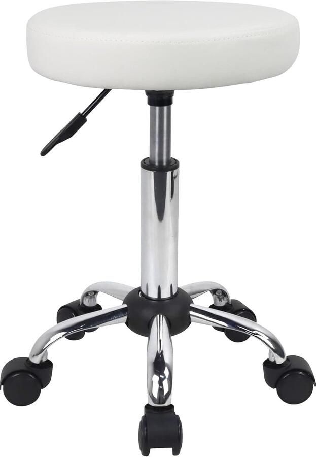 Verstelbare kruk met rond kussen multifunctioneel 1 stuk zwart spons