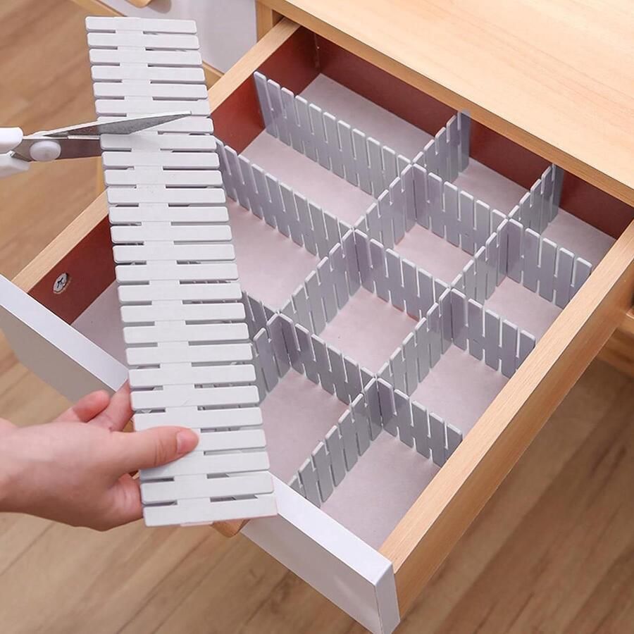 Verstelbare Ladeverdeler Lade Organisatie 16 Stuks Wit DIY