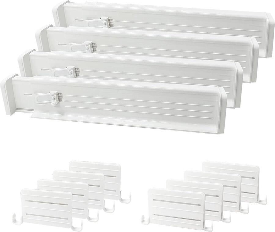 Verstelbare ladeverdelers 4 stuks 323-56 cm keukenlade organizer kleding make-uptafel