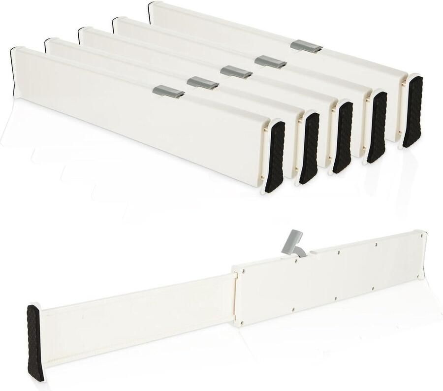 Verstelbare ladeverdelers 6 cm hoog Set van 6 332-55 cm Keuken Scheider Laden Opbergsysteem