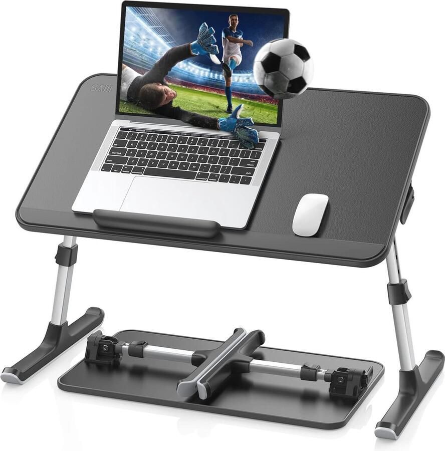 Verstelbare laptoptafel voor bed met inklapbare poten ideaal voor thuiskantoor en comfortabel gebruik