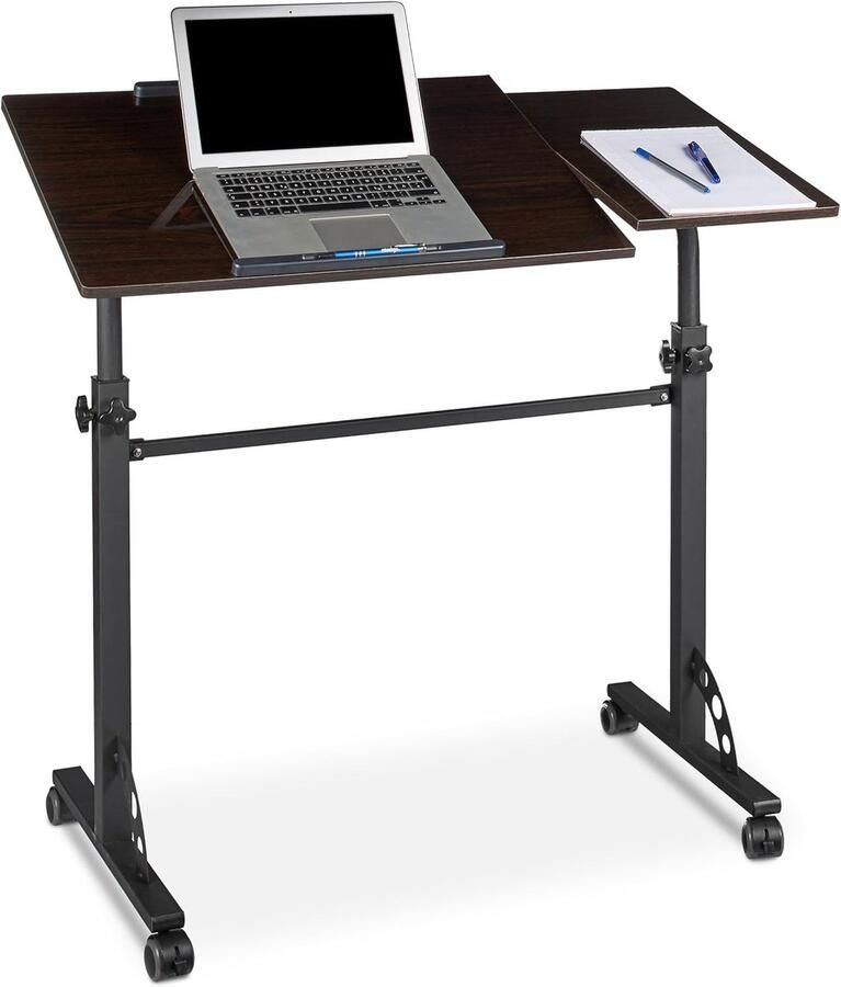 Verstelbare Laptoptafel XXL Hoogglans Design voor Notebook en Beamer Ideaal voor Kantoor en Thuis