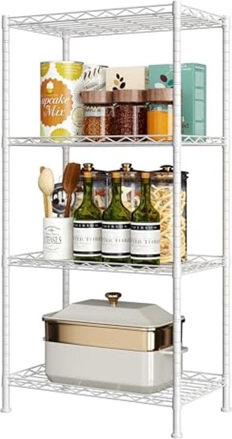 Verstelbare metalen draadrekken voor keuken kast en badkamer