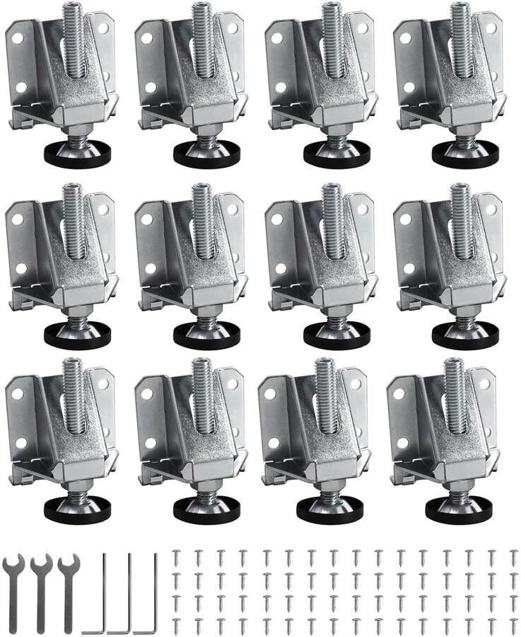 Verstelbare metalen meubelpoten duurzaam en krasbestendig 1 stuk staal