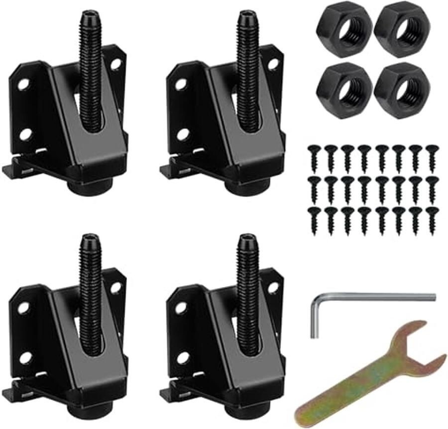 Verstelbare meubelnivelleringspoten voor meubels 4 stuks instelbare poten voor tafels kasten en nachtkastjes